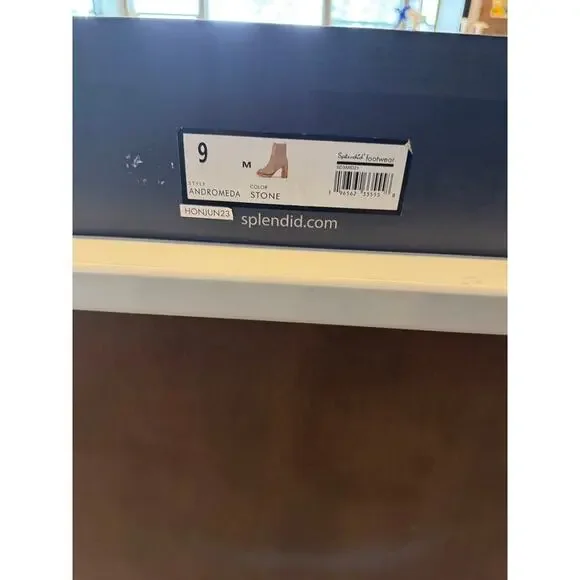 Splendid Andromeda Platform Suede Bootie, Chunky Wood Platform, Beige, 9, NWT - Picture 7 of 11